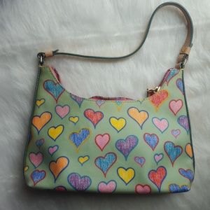 Dooney & Bourke Heart Green Purse
